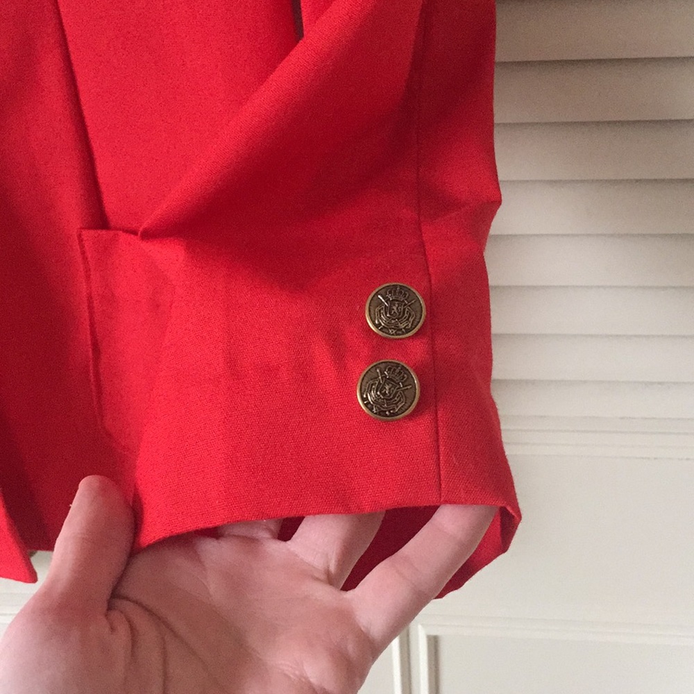 Red blazer jacket - Picture 3 of 7